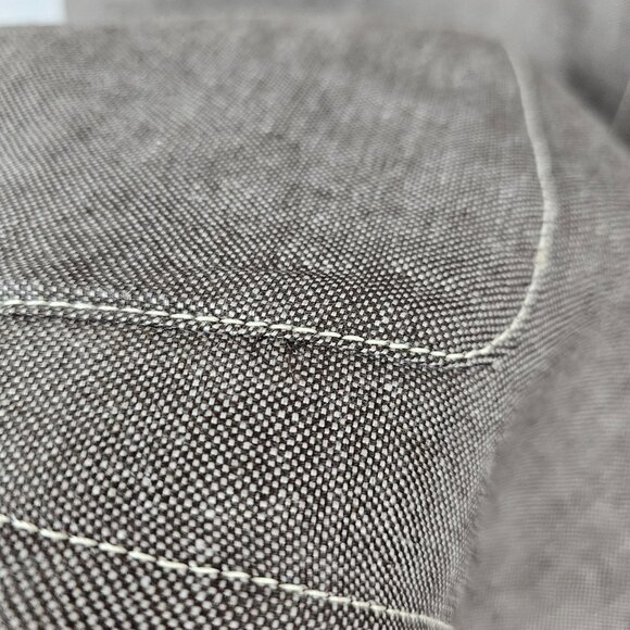 Womens Business Casual Office Pure Linen Cardigan Jacket Max Mara Gray Brown 12 - Picture 16 of 16